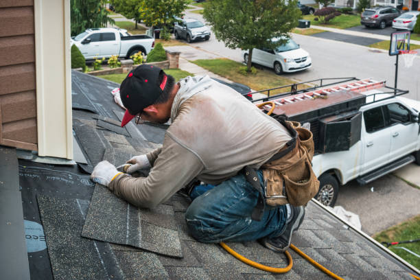 Professional Storm Damage Roof Repair technician working in Church Hill, PA